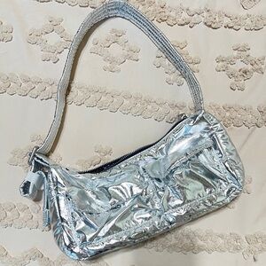 Baggu Deadstock Silver Metallic Cargo Bag